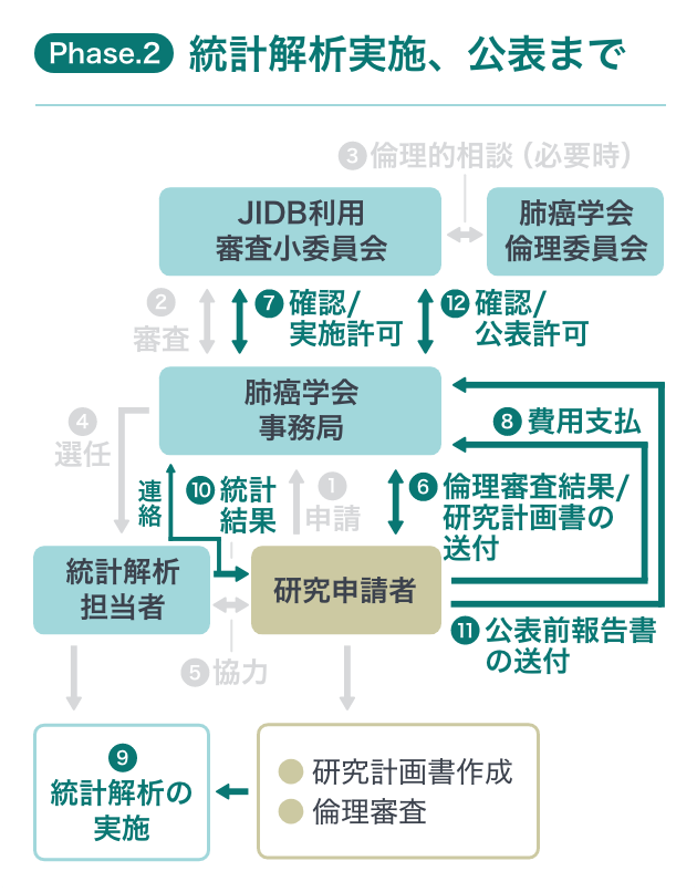 統計解析実施、公表まで